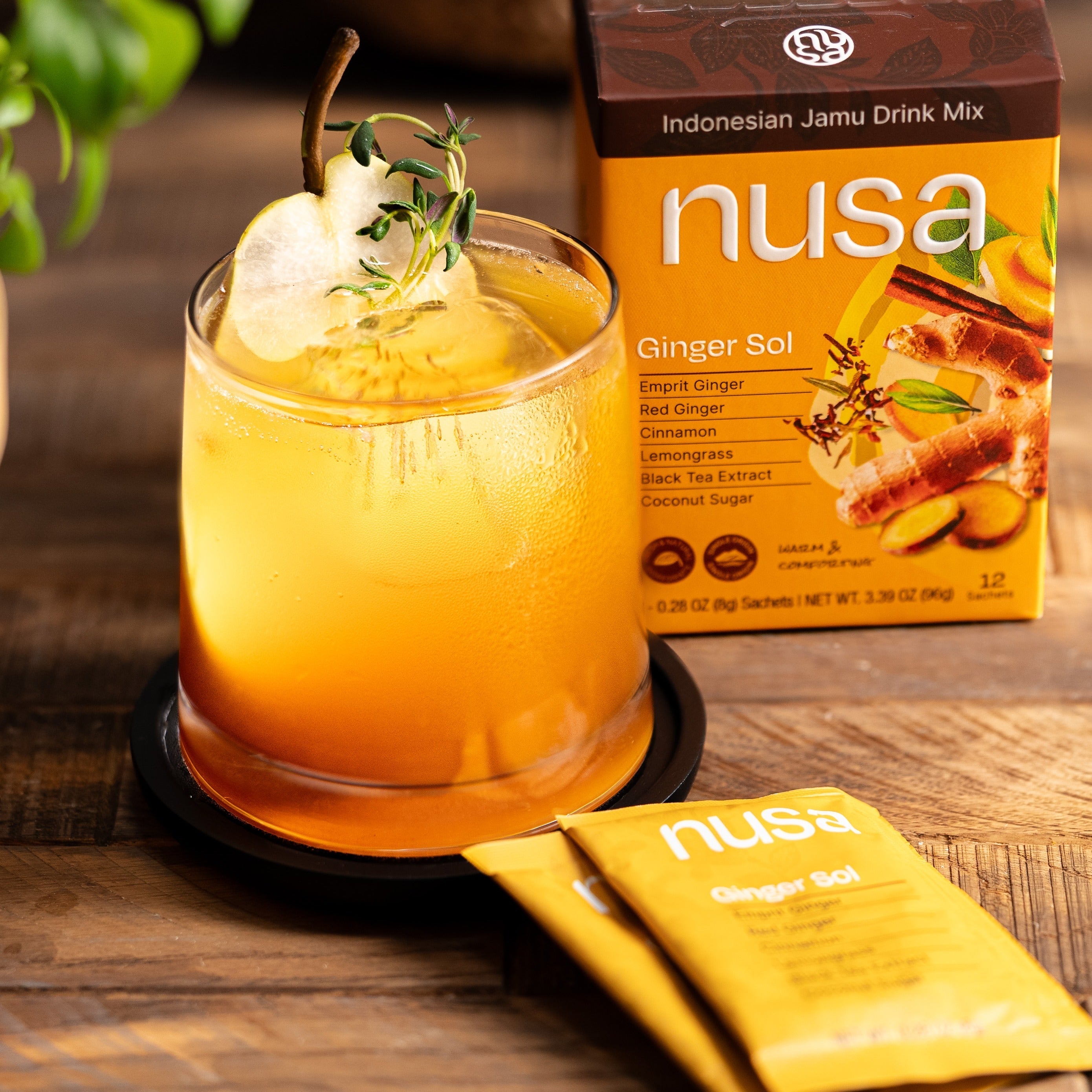 Ginger Sol Pear Mocktail Recipe